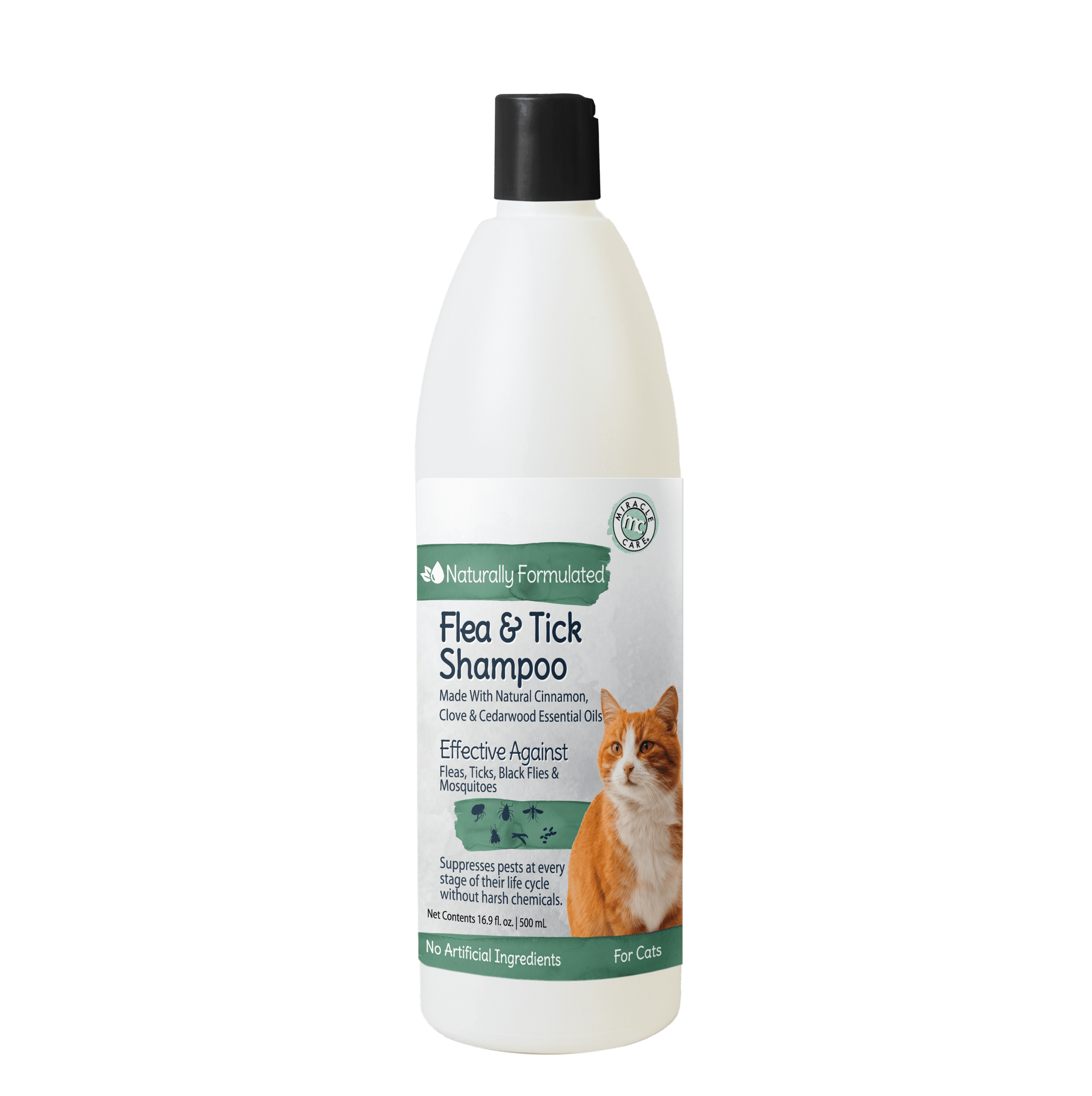 Natural Flea Shampoo for Cats Miracle Care Pet Products