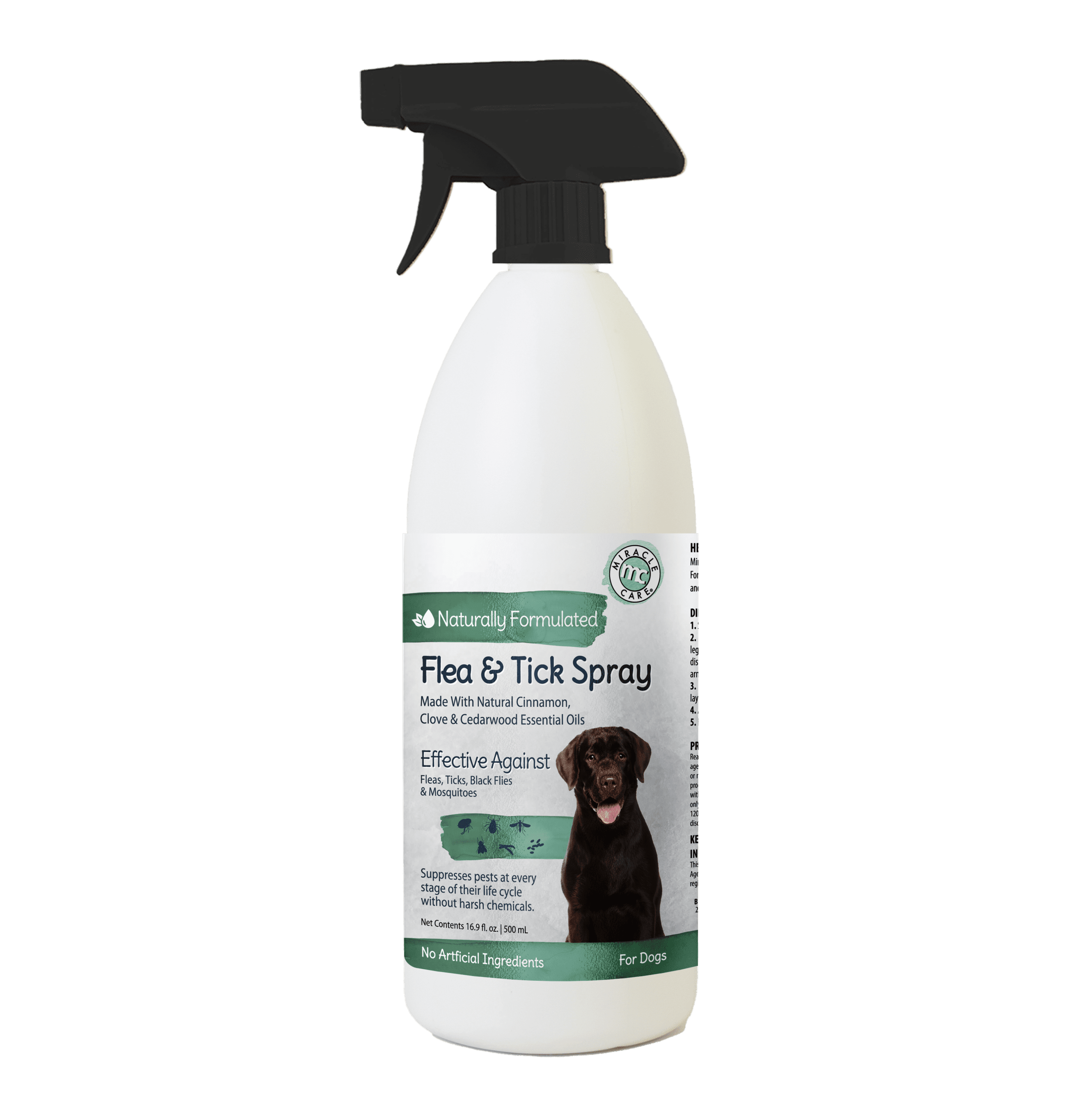 Natural Flea and Tick Spray for Dogs – Miracle Care Pet Products